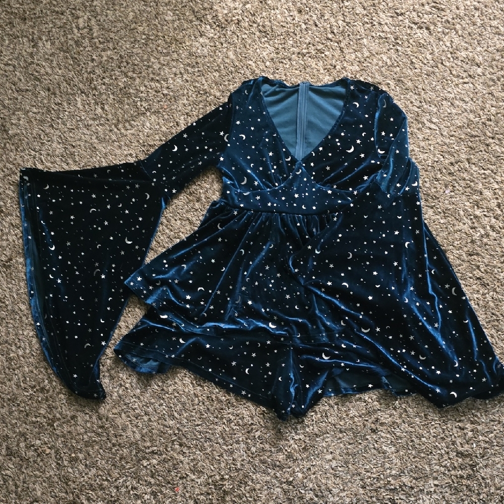 Velvet Starry Night Dress
